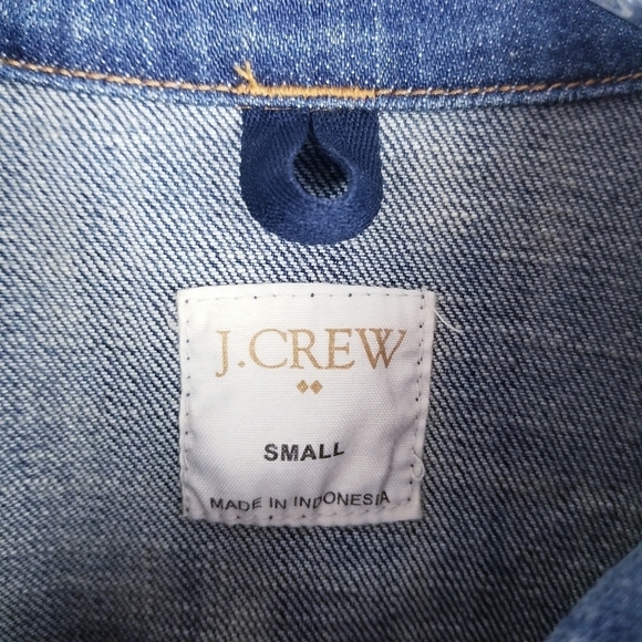 J. Crew Denim Jean Jacket size Small - Picture 3 of 8